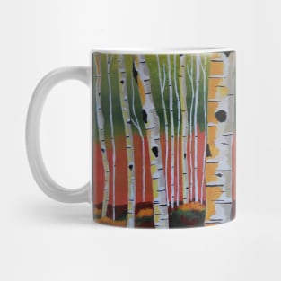 THE Birch Forest Landscape Painting Mug